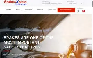 BrakesXpress Total Car Care of Parkland website