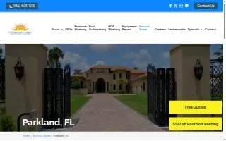 Coral Springs Pressure Cleaning Inc. of Parkland website