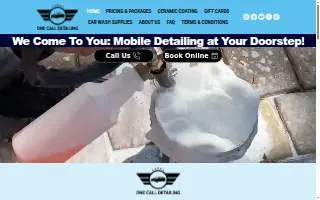 One Call Detailing of Parkland website