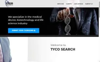 Tyco Search website