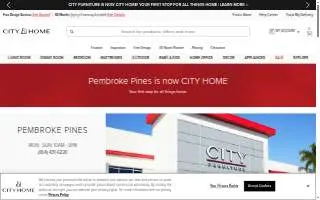 CITY Furniture of Pembroke Pines website