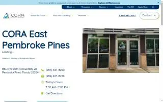 CORA Physical Therapy East Pembroke Pines website
