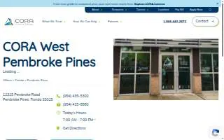 CORA Physical Therapy West Pembroke Pines website