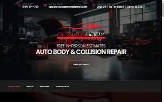 Corporate Customz Auto Body and Collision Repair of Pembroke Pines website