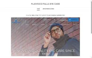 Flamingo Falls Eye Care website