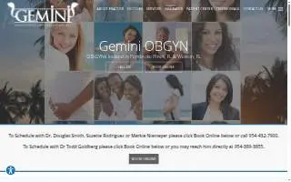 Gemini OBGYN of Pembroke Pines website