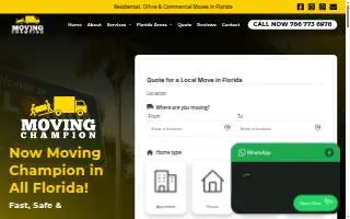 Moving Champion ALL FLORIDA of Pembroke Pines website
