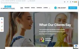My Miracle Cleaning House website