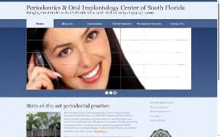 Periodontics & Oral Implantology Center of South Florida website