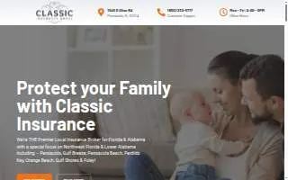 Classic Insurance Group of Pensacola website