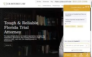 Crawford Law of Pensacola website