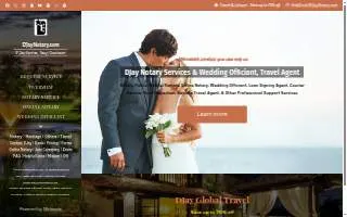 DJay Notary Services & Wedding Officiant of Pensacola website