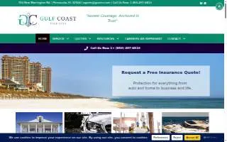 Gulf Coast Insurance of Pensacola website