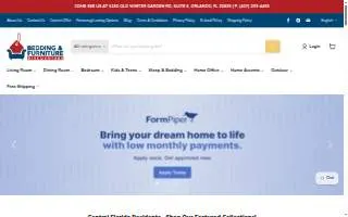 Bedding and Furniture Discounters of Pine Hills website