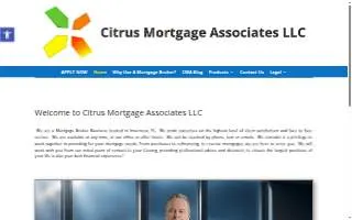 Citrus Mortgage Associates, LLC website