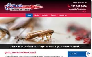Citrus Pest Management Inc of Pine Hills website