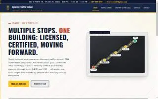 Dynamic Traffic School website