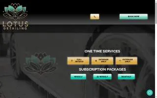 Lotus Detailing of Pine Hills website