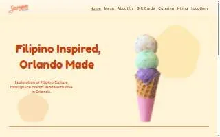Sampaguita Ice Cream of Orlando website