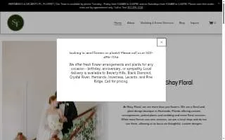 Shay Floral website