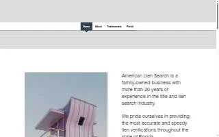 American Lien Search Inc LLC website