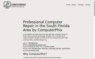 ComputerPhix Computer Repair of Pinecrest website