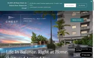 Crest at Pinecrest Apartments website