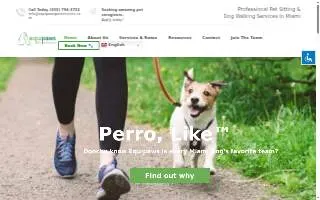 Equipaws Pet Services of Kendall website
