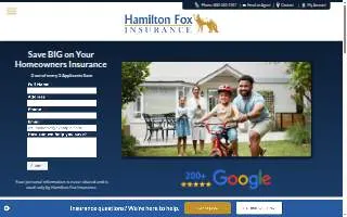 Hamilton Fox Insurance website