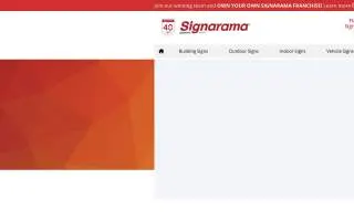Signarama Miami (South/The Falls) website