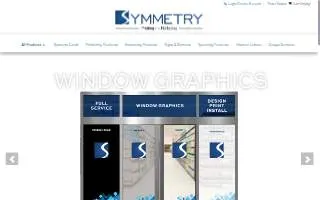 Symmetry Printing and Marketing website