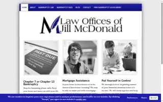 Law Offices of Jill McDonald website