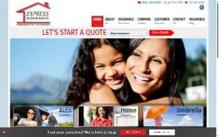 Express Insurance of Pinewood website