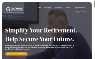 Global Wealth Management of Pinewood website