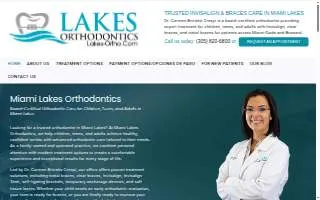 Lakes Orthodontics of Pinewood website