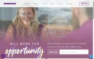 PrideStaff Financial website