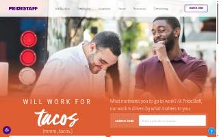 PrideStaff website