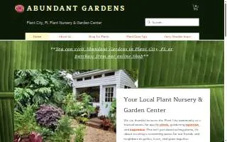Abundant Gardens website