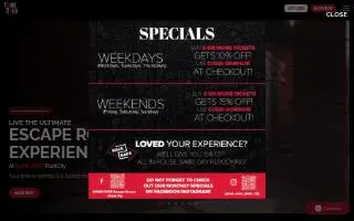 Game Over Escape Rooms Plant City website
