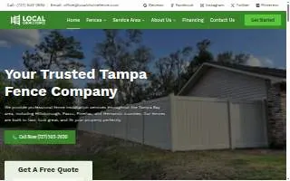 Local Choice Fence of Plant City website
