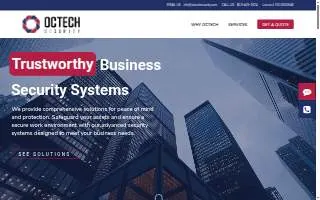 Octech Security website