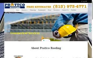 Prattco Roofing website