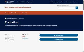 HCA Florida Broward Orthopedics - Plantation