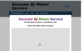 Karaoke DJ Miami Service website