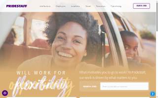 PrideStaff website
