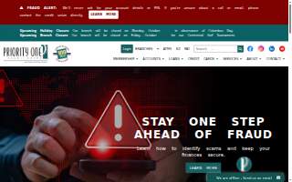PriorityONE Credit Union of Florida website