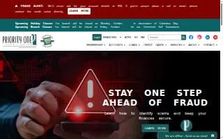 PriorityONE Credit Union of Florida website