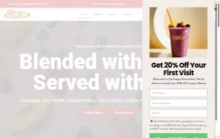Recharge Smoothies Cafe of Plantation website