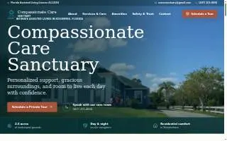 Compassionate Care Sanctuary website
