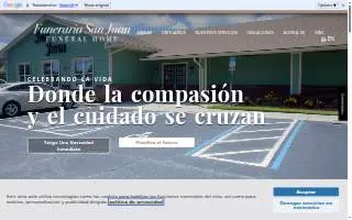 Funeraria San Juan Funeral Home - Young Parkway of Poinciana website
